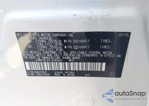 2015 Toyota Rav4 Le из США, поврежденный, VIN JTMBFREV1FJ040865